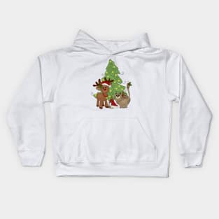 Katzenweihnachten Kids Hoodie